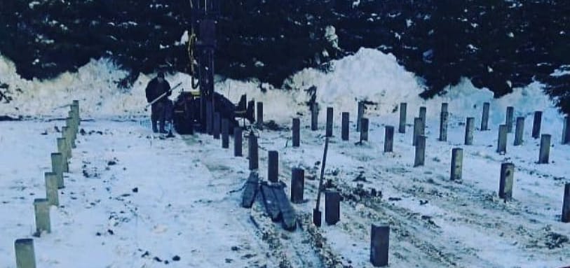 Фундамент на забивных ЖБ сваях