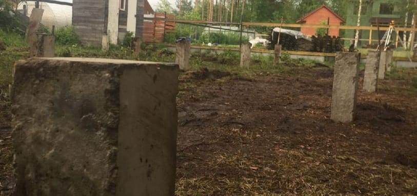 Фундамент на забивных ЖБ сваях